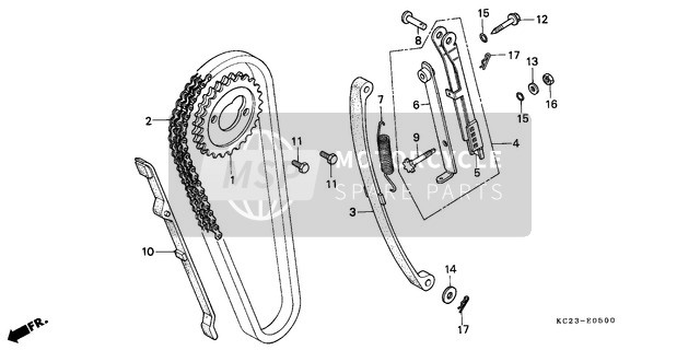 14550402731, Guide, Cam Chain (Hokushin), Honda, 0